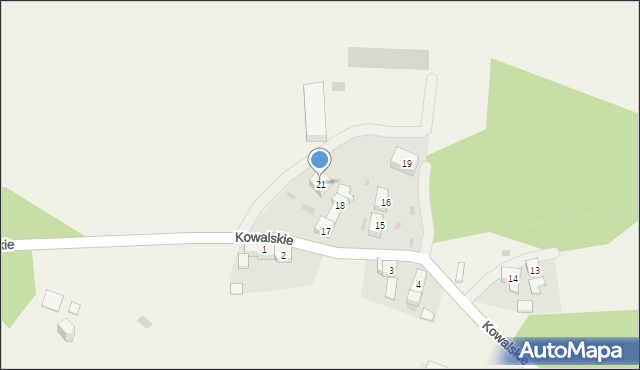 Kowalskie, Kowalskie, 21, mapa Kowalskie