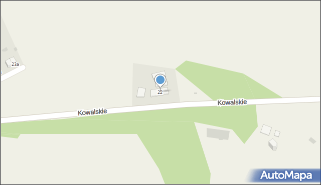 Kowalskie, Kowalskie, 22, mapa Kowalskie