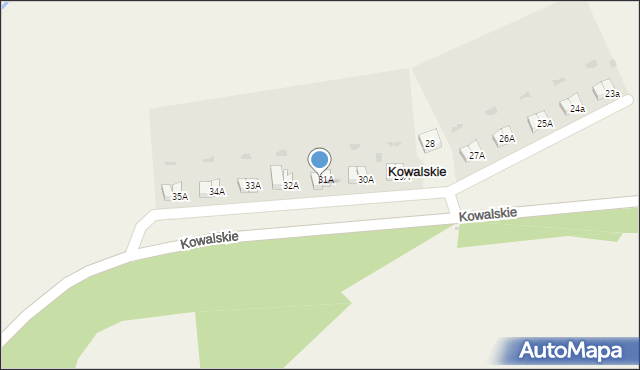 Kowalskie, Kowalskie, 31B, mapa Kowalskie