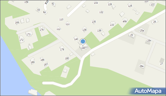 Kowalskie, Kowalskie, 142, mapa Kowalskie