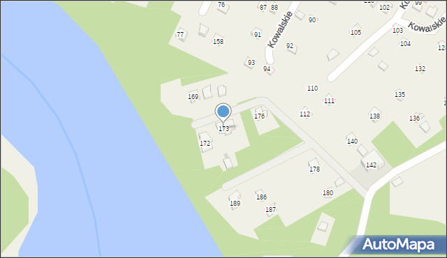 Kowalskie, Kowalskie, 173, mapa Kowalskie