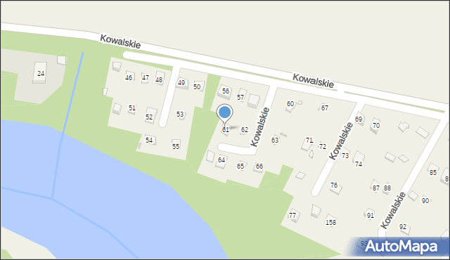 Kowalskie, Kowalskie, 61, mapa Kowalskie