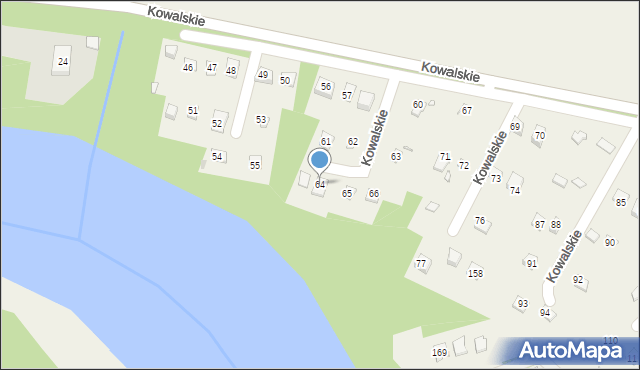 Kowalskie, Kowalskie, 64, mapa Kowalskie