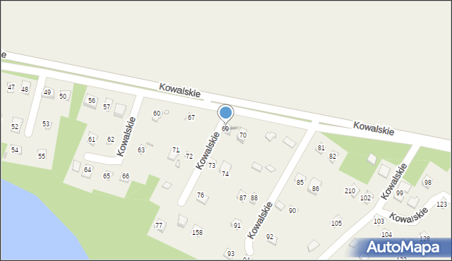 Kowalskie, Kowalskie, 69, mapa Kowalskie