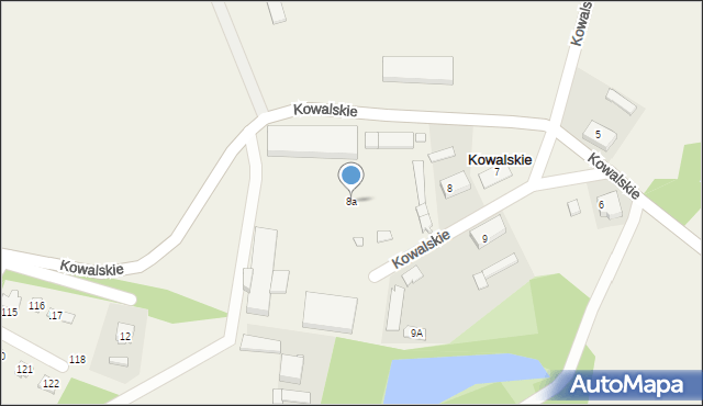 Kowalskie, Kowalskie, 8a, mapa Kowalskie