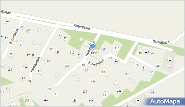 Kowalskie, Kowalskie, 99, mapa Kowalskie