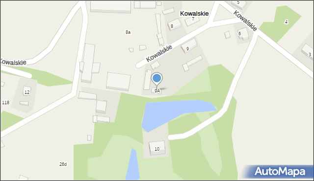 Kowalskie, Kowalskie, 9A, mapa Kowalskie