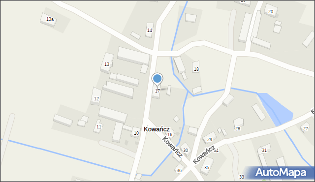 Kowańcz, Kowańcz, 17, mapa Kowańcz