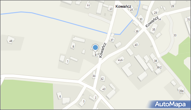 Kowańcz, Kowańcz, 9, mapa Kowańcz