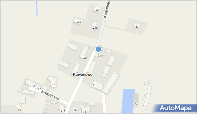 Kowanowo, Kowanowo, 12, mapa Kowanowo