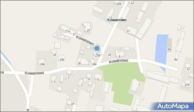 Kowanowo, Kowanowo, 17a, mapa Kowanowo