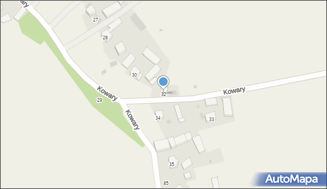 Kowary, Kowary, 32, mapa Kowary