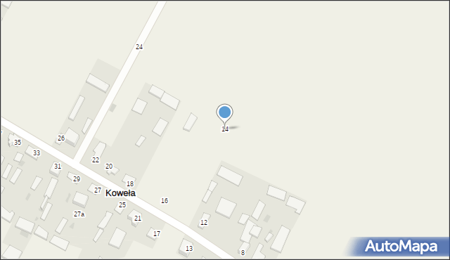 Koweła, Koweła, 14, mapa Koweła