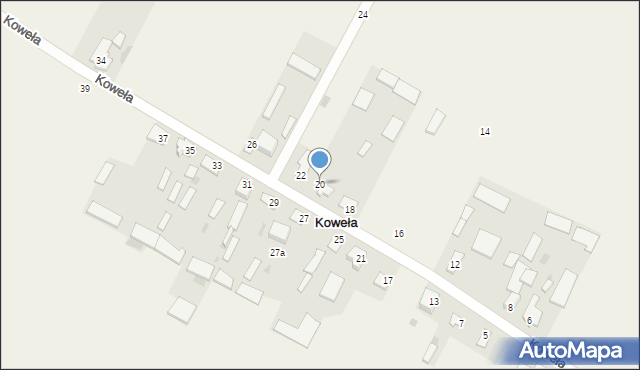 Koweła, Koweła, 20, mapa Koweła