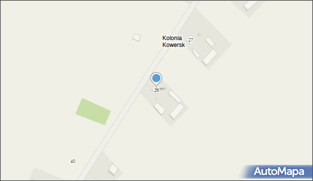 Kowersk, Kowersk, 26, mapa Kowersk
