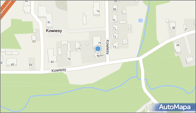 Kowiesy, Kowiesy, 76, mapa Kowiesy