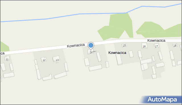 Kownacica, Kownacica, 14, mapa Kownacica