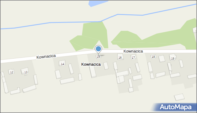 Kownacica, Kownacica, 15, mapa Kownacica