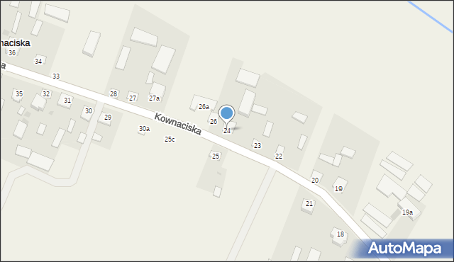 Kownaciska, Kownaciska, 24, mapa Kownaciska