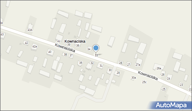 Kownaciska, Kownaciska, 33, mapa Kownaciska
