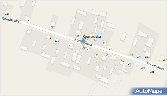 Kownaciska, Kownaciska, 38, mapa Kownaciska