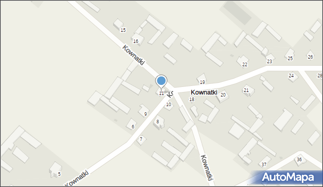 Kownatki, Kownatki, 11, mapa Kownatki