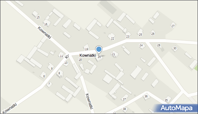 Kownatki, Kownatki, 20, mapa Kownatki