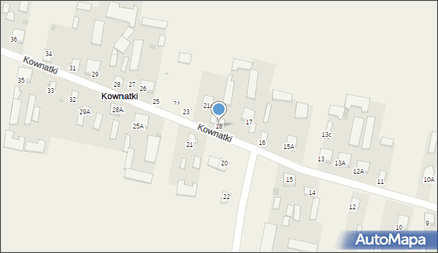 Kownatki, Kownatki, 18, mapa Kownatki