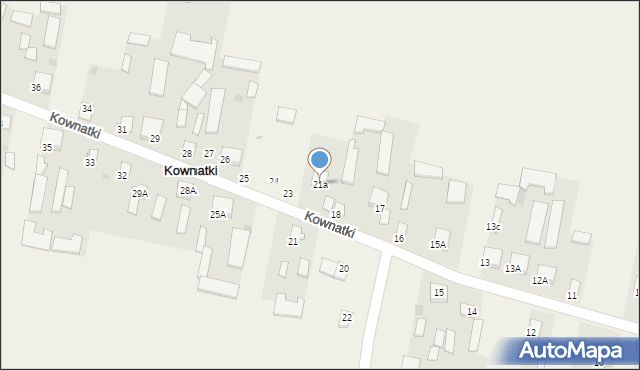 Kownatki, Kownatki, 21a, mapa Kownatki