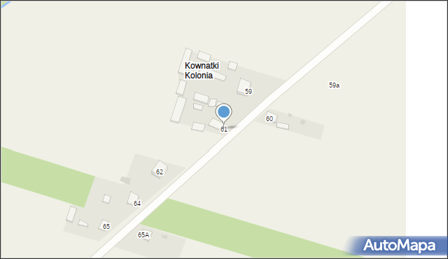 Kownatki, Kownatki, 61, mapa Kownatki