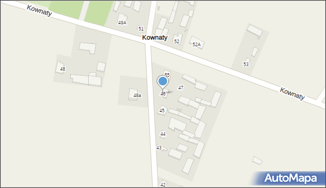 Kownaty, Kownaty, 46, mapa Kownaty