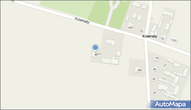 Kownaty, Kownaty, 48, mapa Kownaty