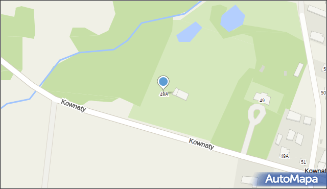 Kownaty, Kownaty, 49A, mapa Kownaty