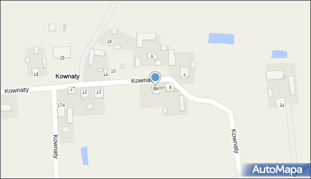 Kownaty, Kownaty, 8A, mapa Kownaty