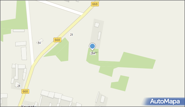 Kownaty, Kownaty, 29A, mapa Kownaty