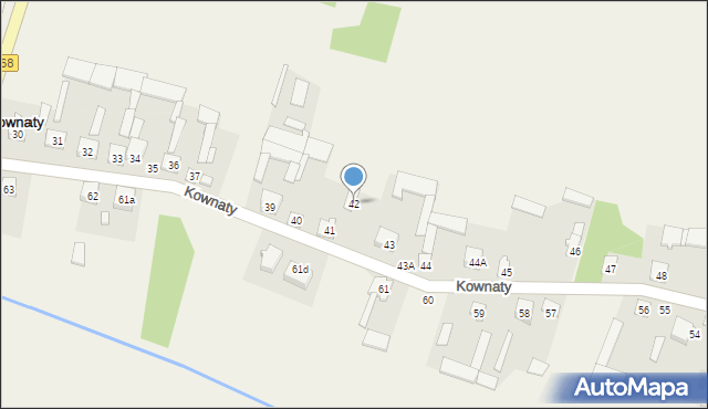 Kownaty, Kownaty, 42, mapa Kownaty