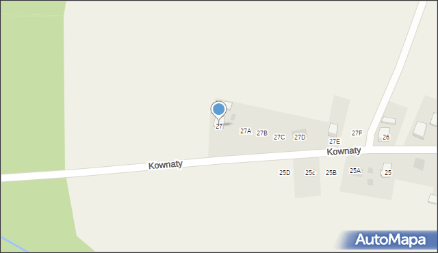 Kownaty, Kownaty, 27, mapa Kownaty