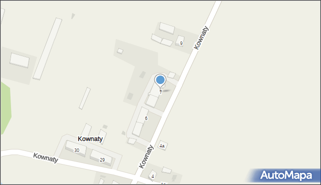 Kownaty, Kownaty, 7, mapa Kownaty