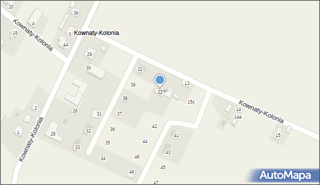 Kownaty, Kownaty-Kolonia, 12, mapa Kownaty