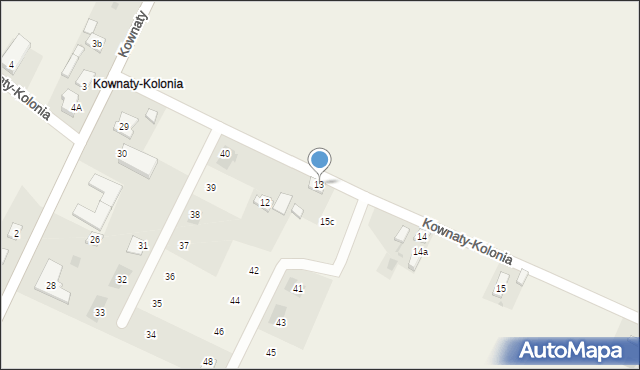 Kownaty, Kownaty-Kolonia, 13, mapa Kownaty