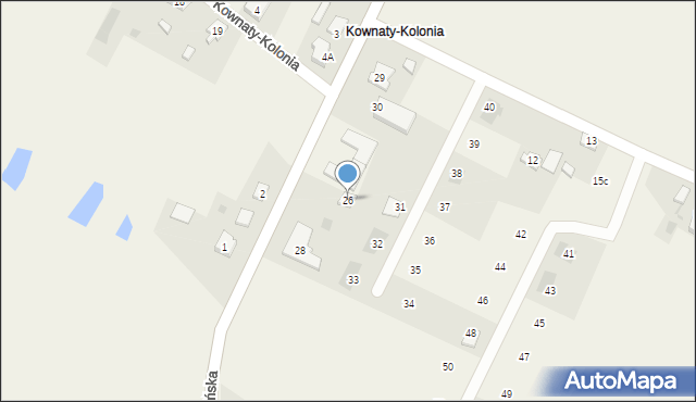 Kownaty, Kownaty-Kolonia, 26, mapa Kownaty