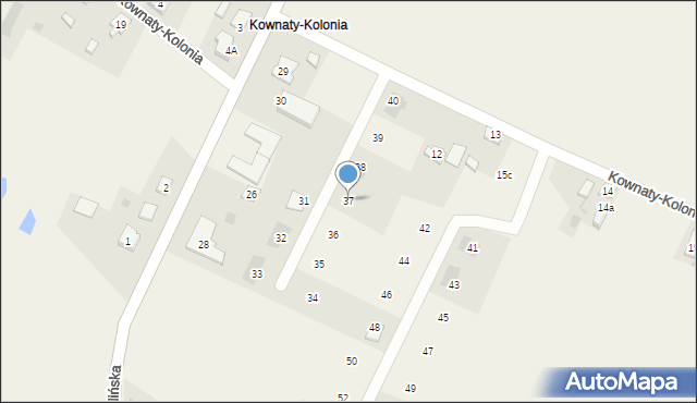 Kownaty, Kownaty-Kolonia, 37, mapa Kownaty