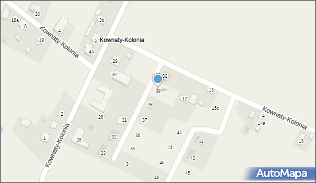 Kownaty, Kownaty-Kolonia, 39, mapa Kownaty