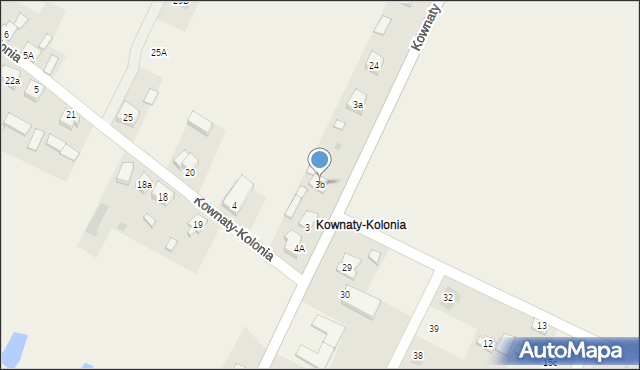 Kownaty, Kownaty-Kolonia, 3b, mapa Kownaty