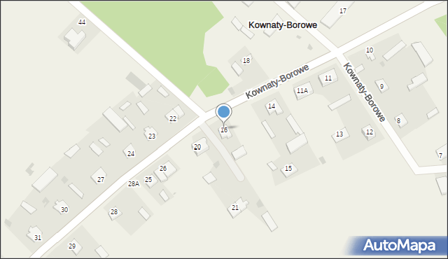 Kownaty-Borowe, Kownaty-Borowe, 16, mapa Kownaty-Borowe