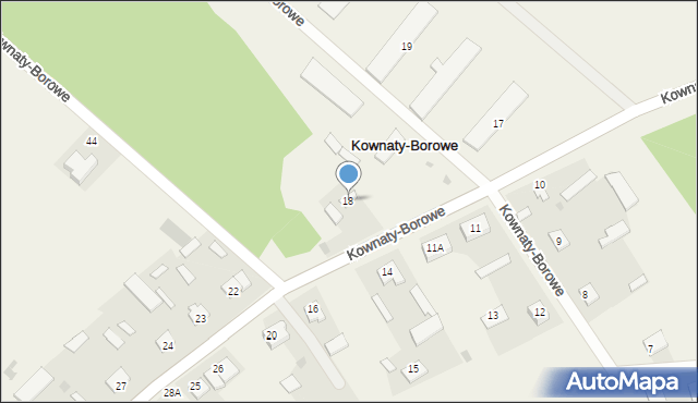 Kownaty-Borowe, Kownaty-Borowe, 18, mapa Kownaty-Borowe