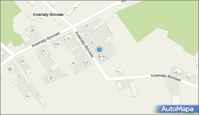 Kownaty-Borowe, Kownaty-Borowe, 8, mapa Kownaty-Borowe