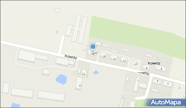 Kowróz, Kowróz, 18, mapa Kowróz