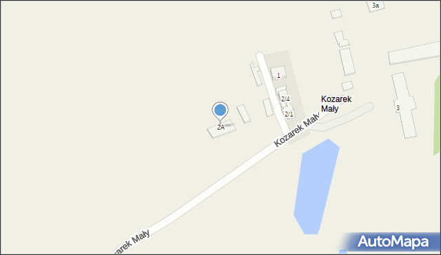 Kozarek Mały, Kozarek Mały, 2A, mapa Kozarek Mały