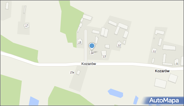 Kozarów, Kozarów, 14, mapa Kozarów